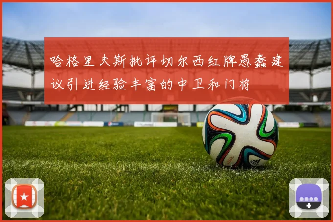 哈格里夫斯批评切尔西红牌愚蠢建议引进经验丰富的中卫和门将